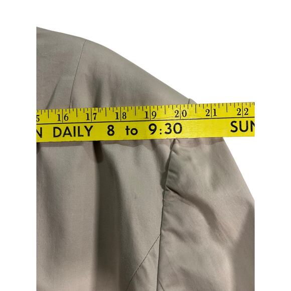Talbots Woman’s Stretch Size 24W Button Detaik Snap Down Tan Jacket Lightweight - Picture 6 of 11